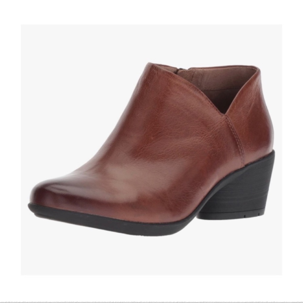 Dansko Brown Burnished Raina Leather Bootie